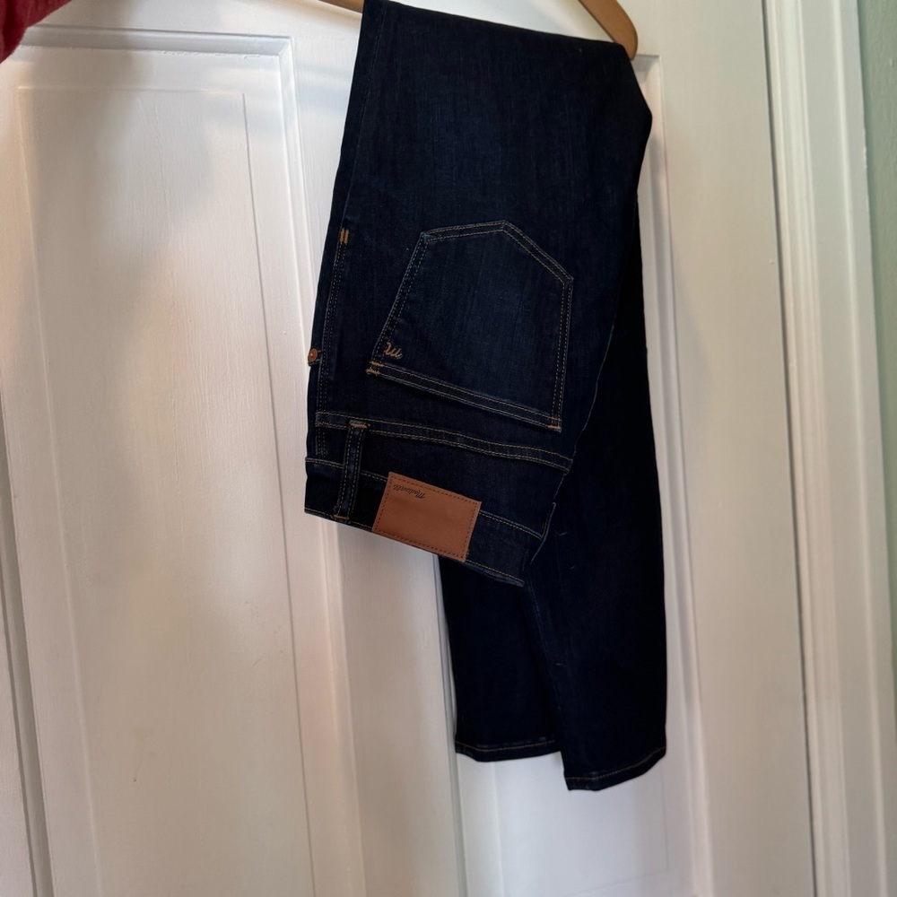 Madewell 9" High-Rise Skinny Jeans Size 26, Dark Blue - Picture 6 of 10